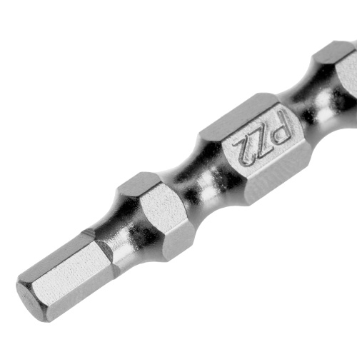 Набор бит двухстор., PH2-T30х45мм, PZ2-H4х45мм, сталь S2, 2 шт. Gross фото 6