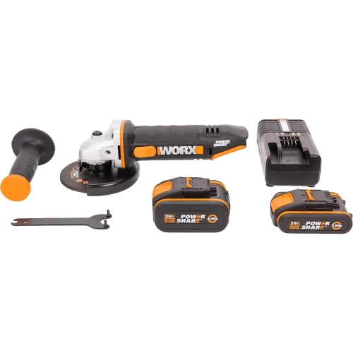 Аккумуляторная угловая шлифмашина WORX WX803 фото 3