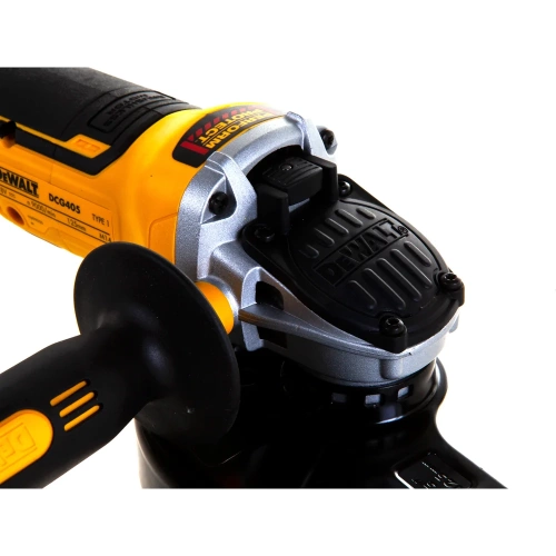 Угловая шлифмашина DEWALT 18В XR 125мм, сдвижн.выкл. б/бат DCG405N DCG405N-XJ фото 8