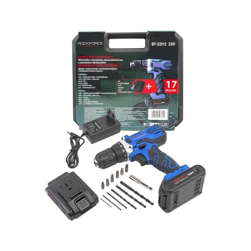 Дрель-шуруповерт ROCKFORCE 20V RF-BT-CD12 20V