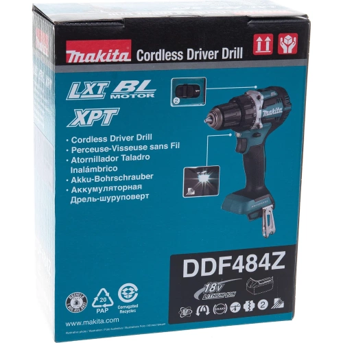 Аккумуляторная дрель-шуруповерт Makita DDF484Z фото 6