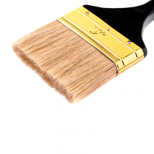 Кисть плоская "Профи" 4", натуральная щетина, деревянная ручка MTX фото 2
