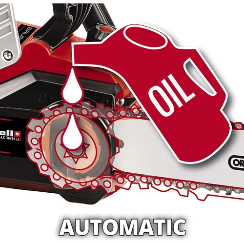 Пила цепная аккумуляторная Einhell PXC GP(GE)-LC 36/35 Li + 2 акк.4,0 + ЗУ двойное Twincharger 3А 4501780SET фото 5