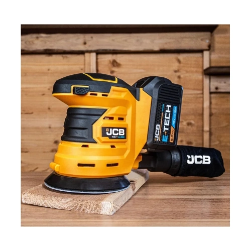 Шлифовальная машина JCB орбит. аккум (18OS-B-E) 18V, 0-10 000об/мин, диаметр диска 125 мм в к-те с зарядным у-вом (-18VFC-E)2.4A и батареей аккум.(-20LI-E)2.0AH JCB-18OS-2XB-E(57232) фото 9