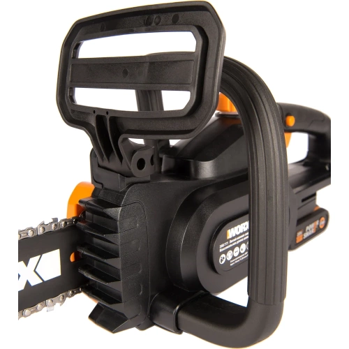 Аккумуляторная цепная пила WORX 20в, 25 см, 2ач х1 и зу 2а WG322E.1 фото 10