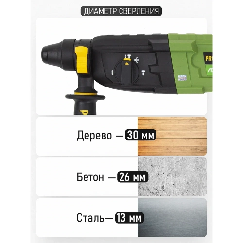 Электрический сетевой перфоратор PROCRAFT BH1400 фото 7