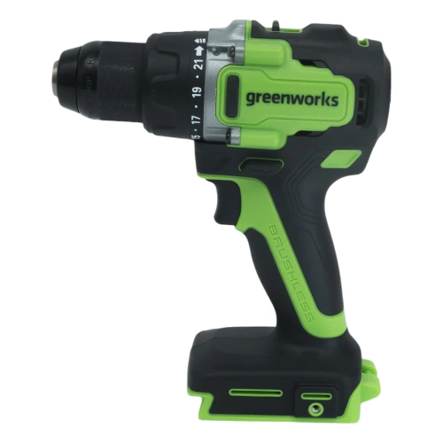 Аккумуляторная дрель-шуруповерт Greenworks 24V, 90 Нм, бесщеточная, без АКБ и ЗУ 3707507 фото 5