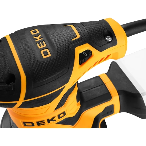 Эксцентриковая сетевая шлифмашина DEKO DK400G с набором оснастки 20шт, 400Вт 085-1100 фото 5