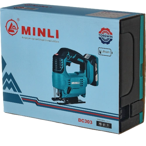 Аккумуляторный бесщеточная лобзиковая пила MINLI 65mm Li-ion 18Vx2 DC303-2.0A фото 3