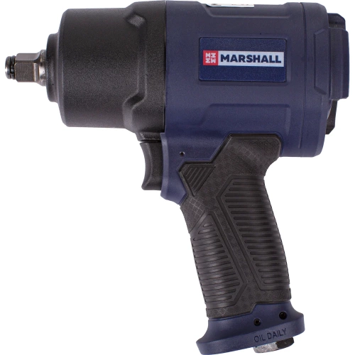 Пневматический ударный гайковерт MARSHALL 1450 н.м, 1/2, ударные головки, кейс MR3004 фото 4