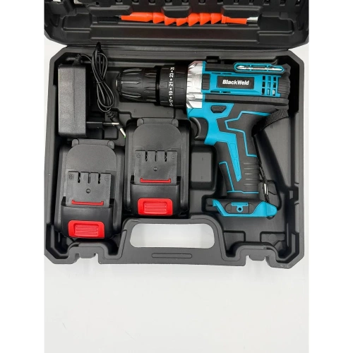 Дрель-шуруповерт BlackWeld аккумуляторная DZ04-2B 21V 2.0Ah 150154 фото 9
