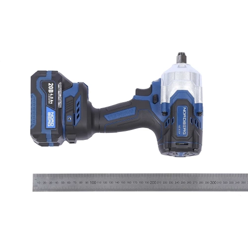 Аккумуляторный гайковерт NORDBERG 1/2", 21В, 1000 Нм с двумя 4A акк. и зар. уст-вом 1,8A, в кейсе NE808K фото 10