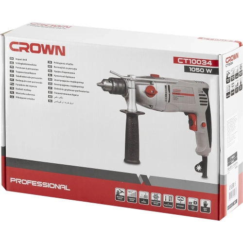 Ударная дрель CROWN CT10034 фото 9