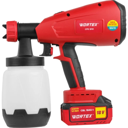 Аккумуляторный краскораспылитель WORTEX CPS 1810 ALL1 0333270 фото 10