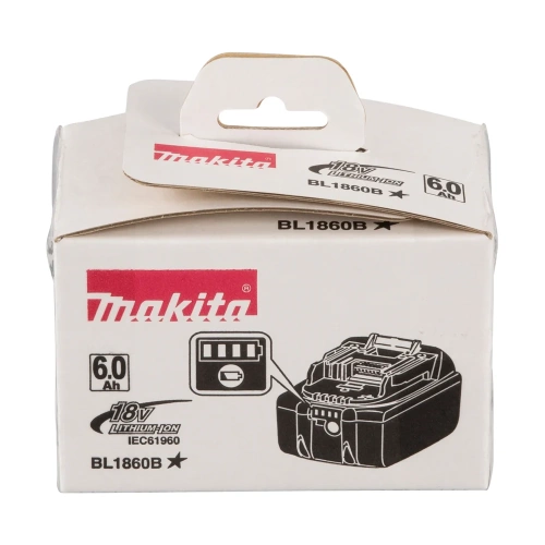 Аккумулятор BL1860B 6 Ач, индикатор заряда для LXT 18В Makita 632F69-8 фото 8