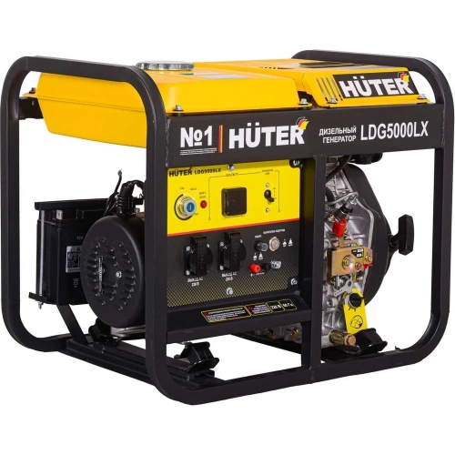 Электрогенератор дизельный Huter LDG 5000LX 64/2/7 фото 3