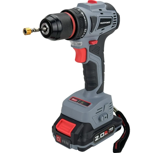 Аккумуляторный шуруповерт бесщеточный Profipower MKBL-18B Li-ion-2шт, 18В, 2.0Ач, З/У, 0.8-10 мм, кейс T0056 фото 9