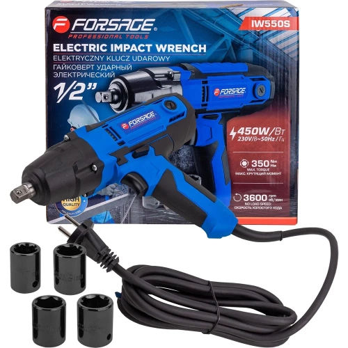 Гайковерт ударный электрический 1/2 450Вт Forsage F-IW550S(65916)