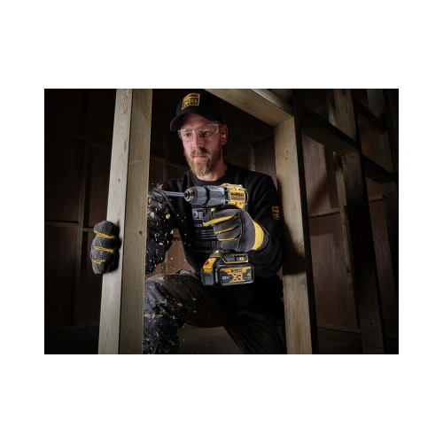 Аккумуляторная ударная дрель-шуруповерт DEWALT 18 В, 1650 об/мин, 28050 уд/мин, с 2 АКБ 5 Ач и ЗУ, в кейсе TSTAK DCD100YP2T DCD100YP2T-QW фото 8