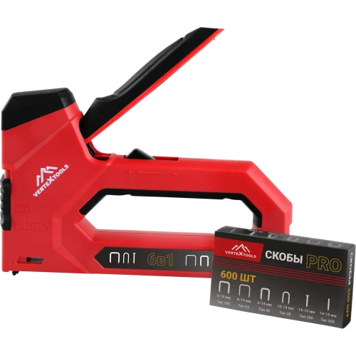 Многофункциональный строительный степлер vertextools PRO 6-14 мм, тип 140, 53, 28, 300 0043-07 фото 6