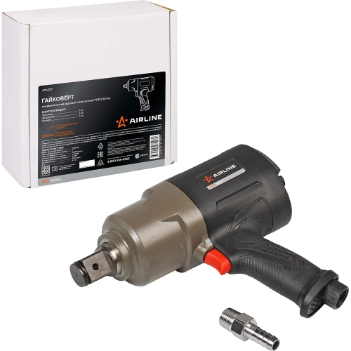 Гайковерт пневматический ударный композитный Airline 1"DR 2100Нм PRO ATAZ117 фото 3