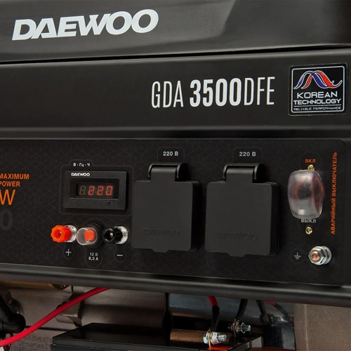 Двухтопливный генератор Daewoo Бензин + Газ GDA 3500 DFE фото 10