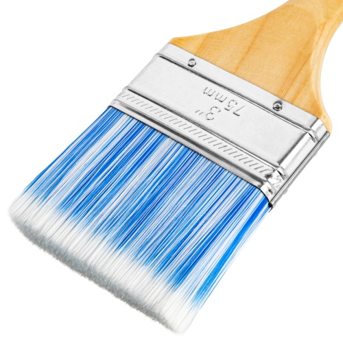 Кисть плоская "Евро" 3", искусственная щетина, деревянная ручка MTX фото 3 Кисть плоская "Евро" 3", искусственная щетина, деревянная ручка MTX фото 3