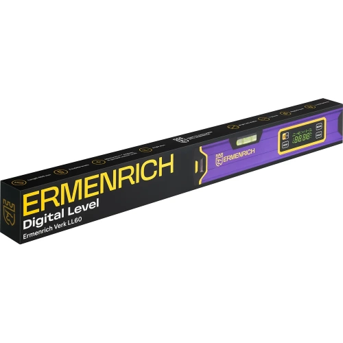 Цифровой уровень Ermenrich Verk LL60, фиолетовый 83825 фото 10