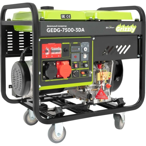 Дизельный генератор Grizzly Dual Power GEDG-7500-3DA фото 6