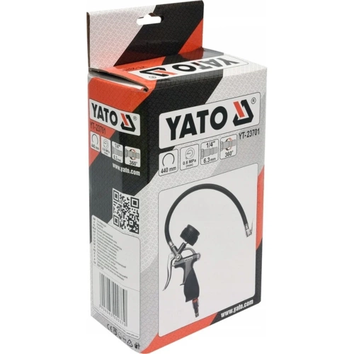 Пистолет для накачивания колес с манометром YATO YT-23701 фото 3