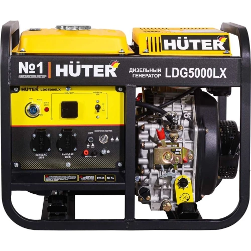 Электрогенератор дизельный Huter LDG 5000LX 64/2/7 фото 5