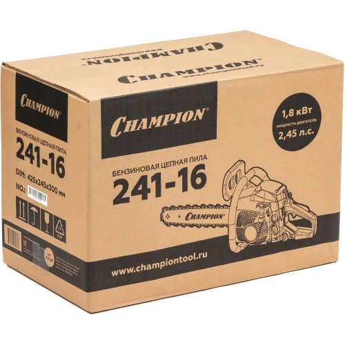 Бензопила CHAMPION 241-16"-3/8-1,3-56 1,8 кВт, 40 см³, легкий старт, 4,7 кг, VI241-16 фото 9