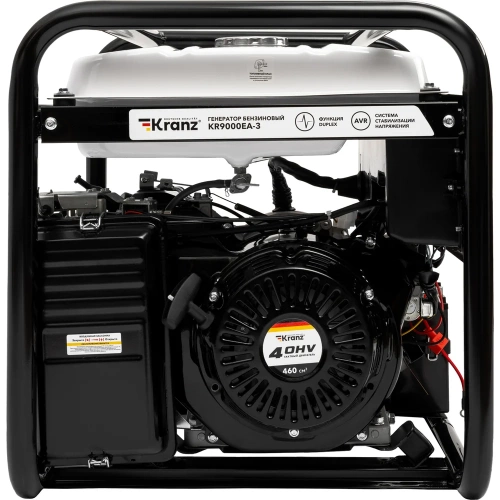 Бензиновый генератор KRANZ KR9000EA-3 9кВт 230В/380В 25л коннектор автоматики электростартер KR-16-1140 фото 6