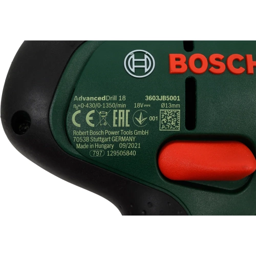 Аккумуляторная дрель-шуруповерт Bosch AdvancedDrill 18 06039B5009 фото 9