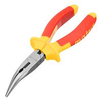 Длинногубцы изогнутые Insulated, 160 мм, двухкомпонентные рукоятки Matrix Professional