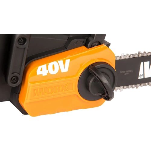 Бесщеточная цепная аккумуляторная пила WORX 40 В, 2х2.0 А*ч, двойное ЗУ 2x2A WG384E фото 11