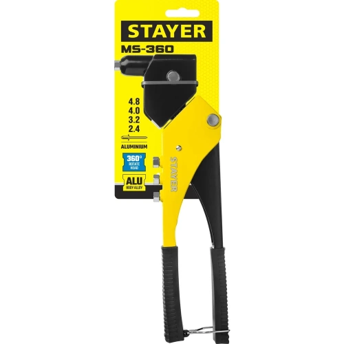 Поворотный заклепочник STAYER MS-360 0-360°, 280 мм, 2.4 - 4.8 мм 3110_z01 фото 7
