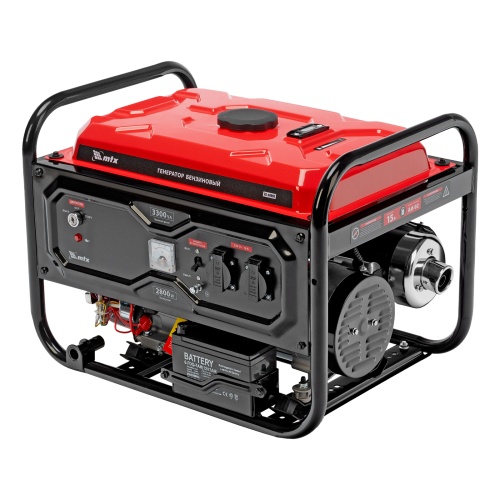Генератор бензиновый RS-4000E, 3,3 кВт, 230В, электростартер MTX фото 2