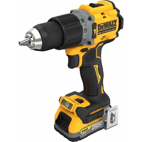 Ударная бесщеточная дрель-шуруповерт DEWALT 2 скорости, 2 АКБ 18 В XR Li-Ion DCD805E2T-QW фото 6