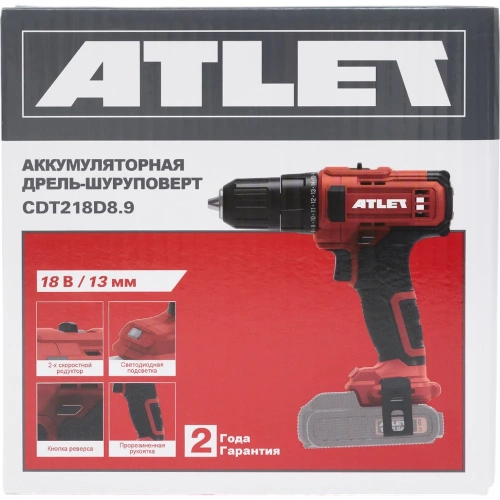 Аккумуляторная дрель-шуруповерт ATLET CDT218D8.9 фото 10