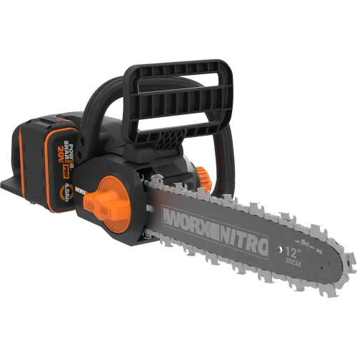 Пила аккумуляторная бесщеточная WORX 20В, 30см, 4 Ач х1, ЗУ 2А, коробка WG350E фото 3