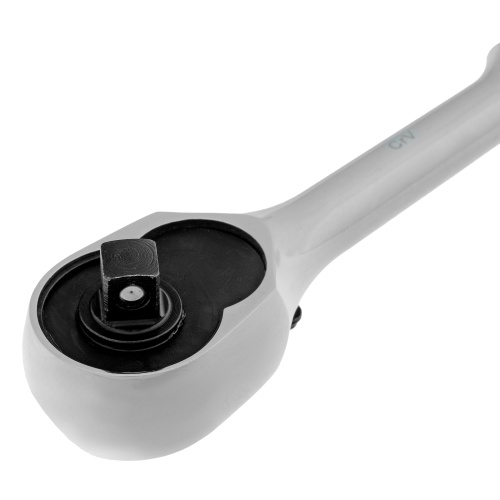 Ключ-трещотка 1/4", CrV, 120 зубьев, цельнометаллический, хром Gross фото 6