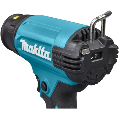 Аккумуляторный тепловой пистолет-фен Makita LXT 18В, 550 град, 2 скорости,6 режимов, кейс MakPac ,насадки 5.0Ач х1,з/у DHG181RT1J фото 3