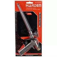 Профессиональный пистолет для монтажной пены HARDEN алюминиевый корпус 620401