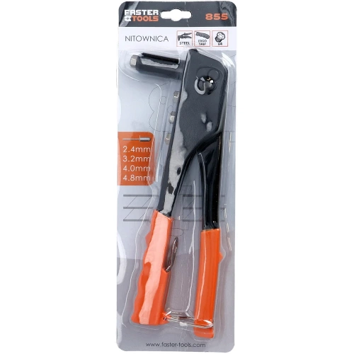 Заклепочник FASTER TOOLS 2,4 - 4,8, желто-черный 855 фото 4