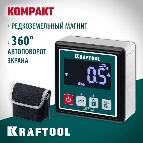 Электронный уровень-уклономер KRAFTOOL kompakt 4x90 34687 фото 3