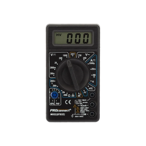 Цифровой мультиметр PROCONNECT M832 DT832 13-3012 фото 8
