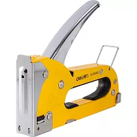 Cтроительный мебельный металлический степлер DELI DL238001 D-скобы, тип 53А, 4-8мм 98415