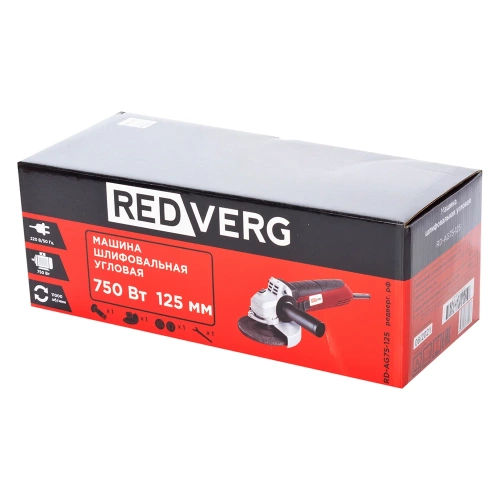 Угловая шлифовальная машина REDVERG RD-AG75-125 6615463 фото 8