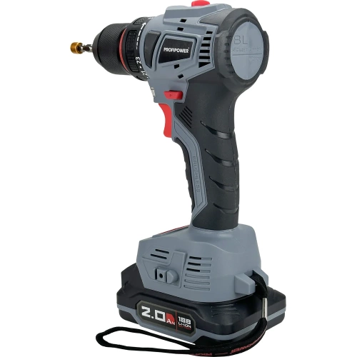 Аккумуляторный шуруповерт бесщеточный Profipower MKBL-18B Li-ion-2шт, 18В, 2.0Ач, З/У, 0.8-10 мм, кейс T0056 фото 6
